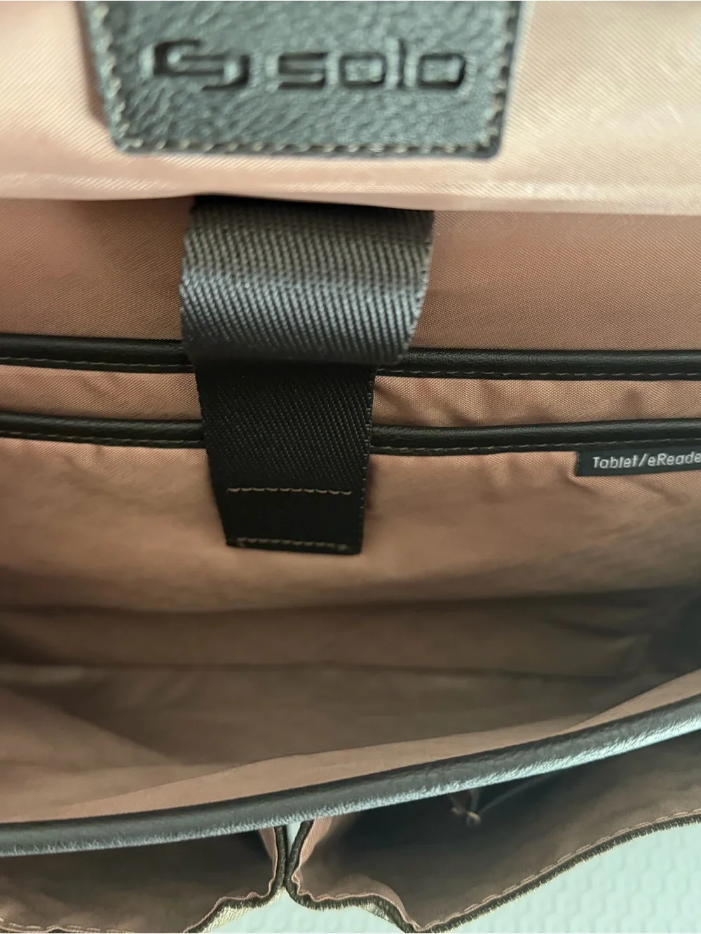 SOLO Bradford Briefcase Laptop Messenger Bag Brown 15.6” NWT Shoulder Strap